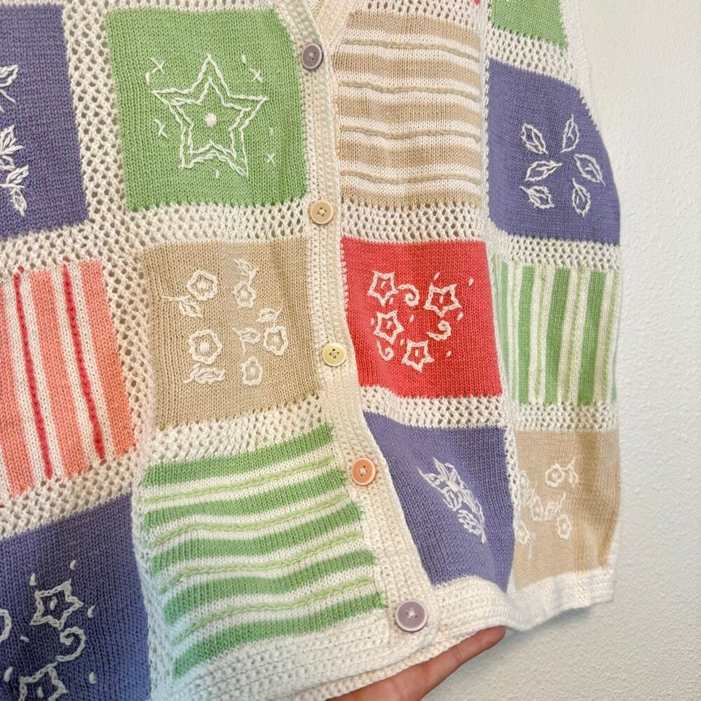 Vintage Koret Patchwork Embroidered Cottagecore V… - image 6